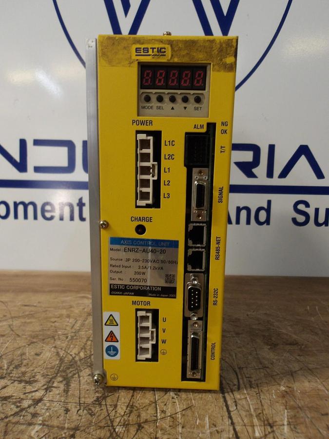 Used ESTIC ENRZ-AU40-20 AXIS CONTROL UNIT, #16143G USED
