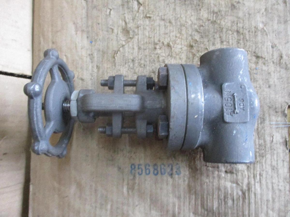 Used BONNEY FORGE 1" IRON GATE VALVE (THREADED) #78140J NEW