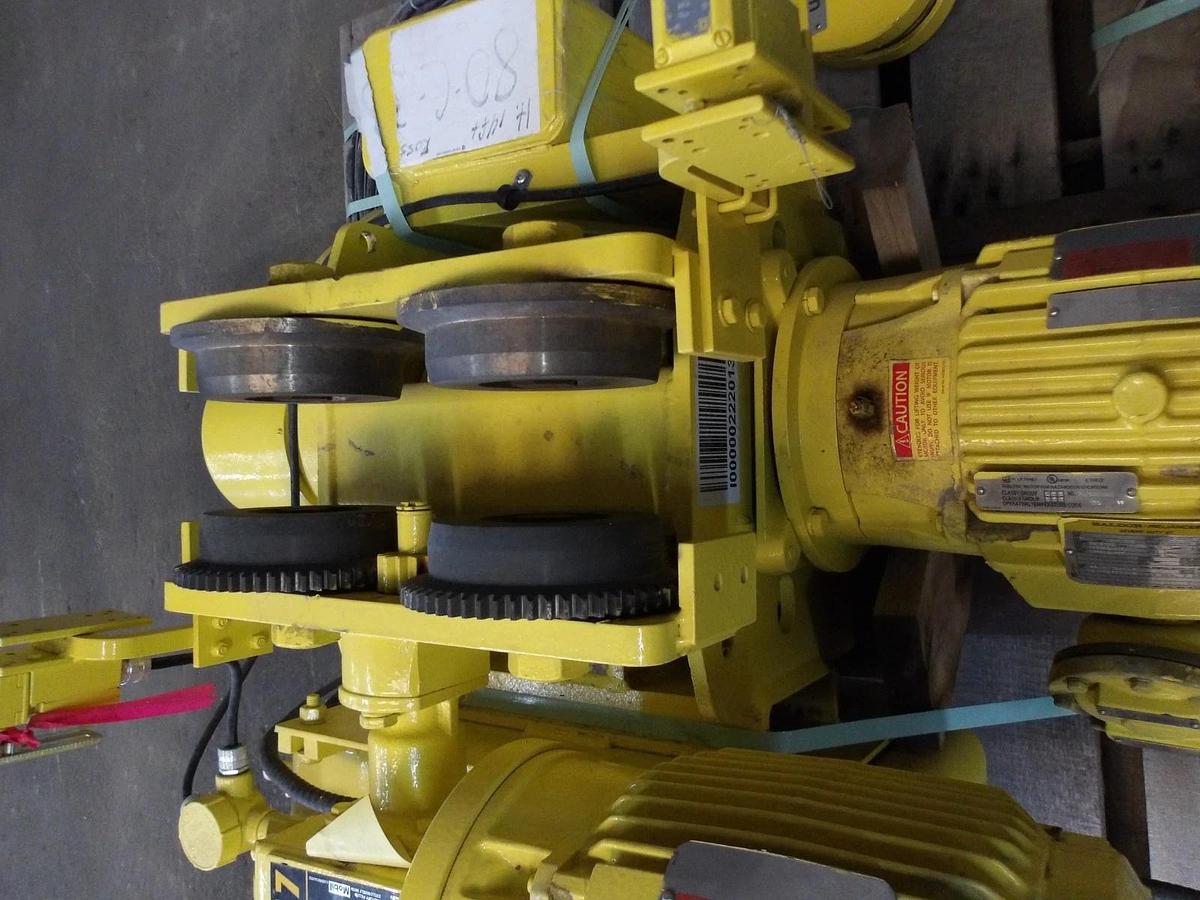 Used YALE 1 TON CABLE HOIST W/ TROLLEY BEW2-22PT1452, #113235GJW NEW