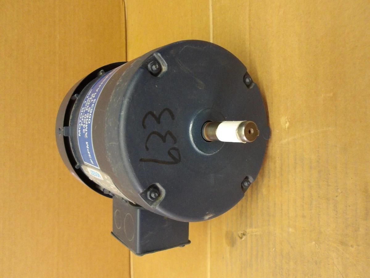 Used LEESON 1 HP MOTOR, FR C56, 3450/2850 RPM, 208/230-460 V, #114840G NEW
