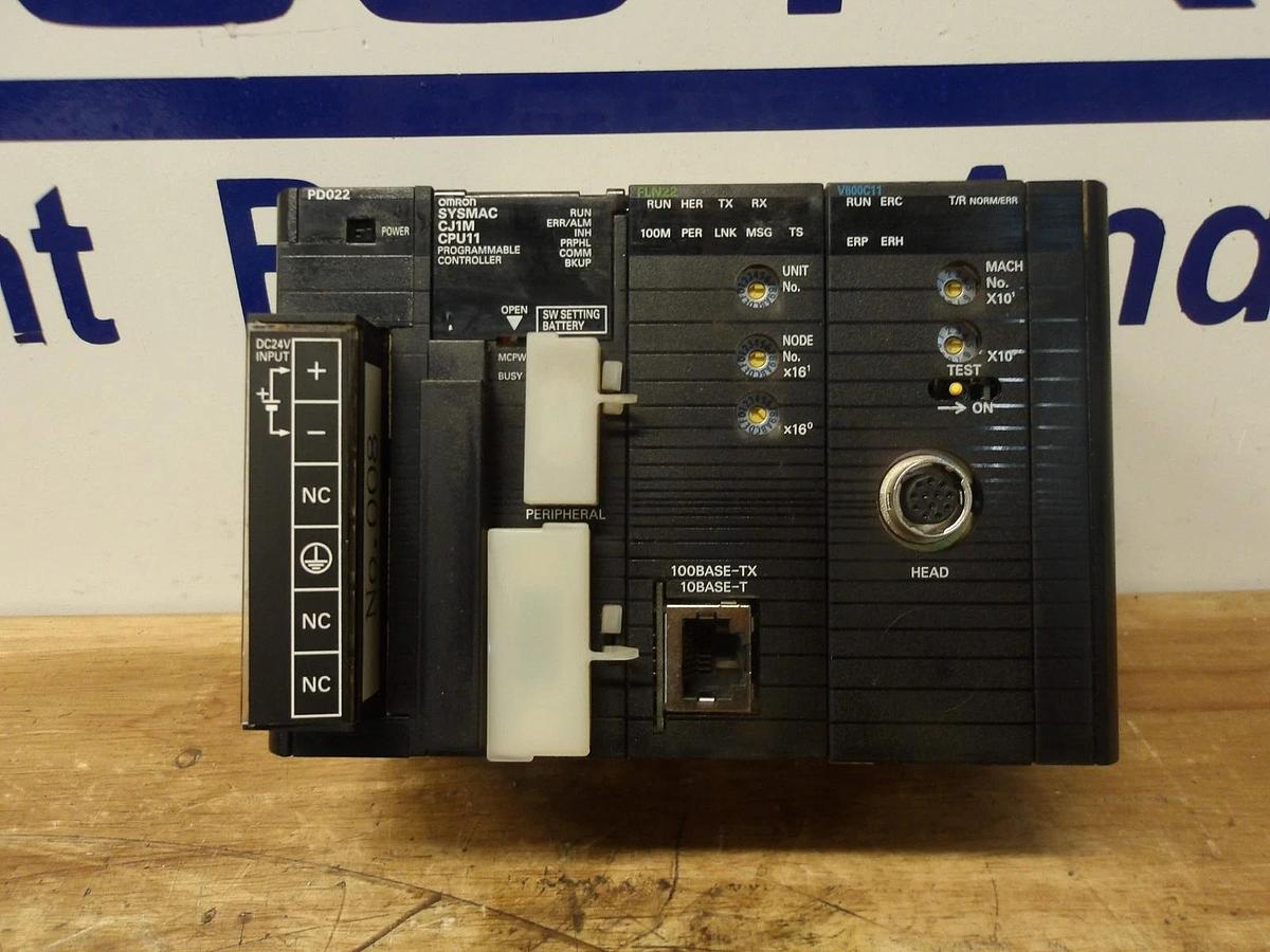 Used OMRON RACK & CARDS CJ1W-PD022, #123256G USED
