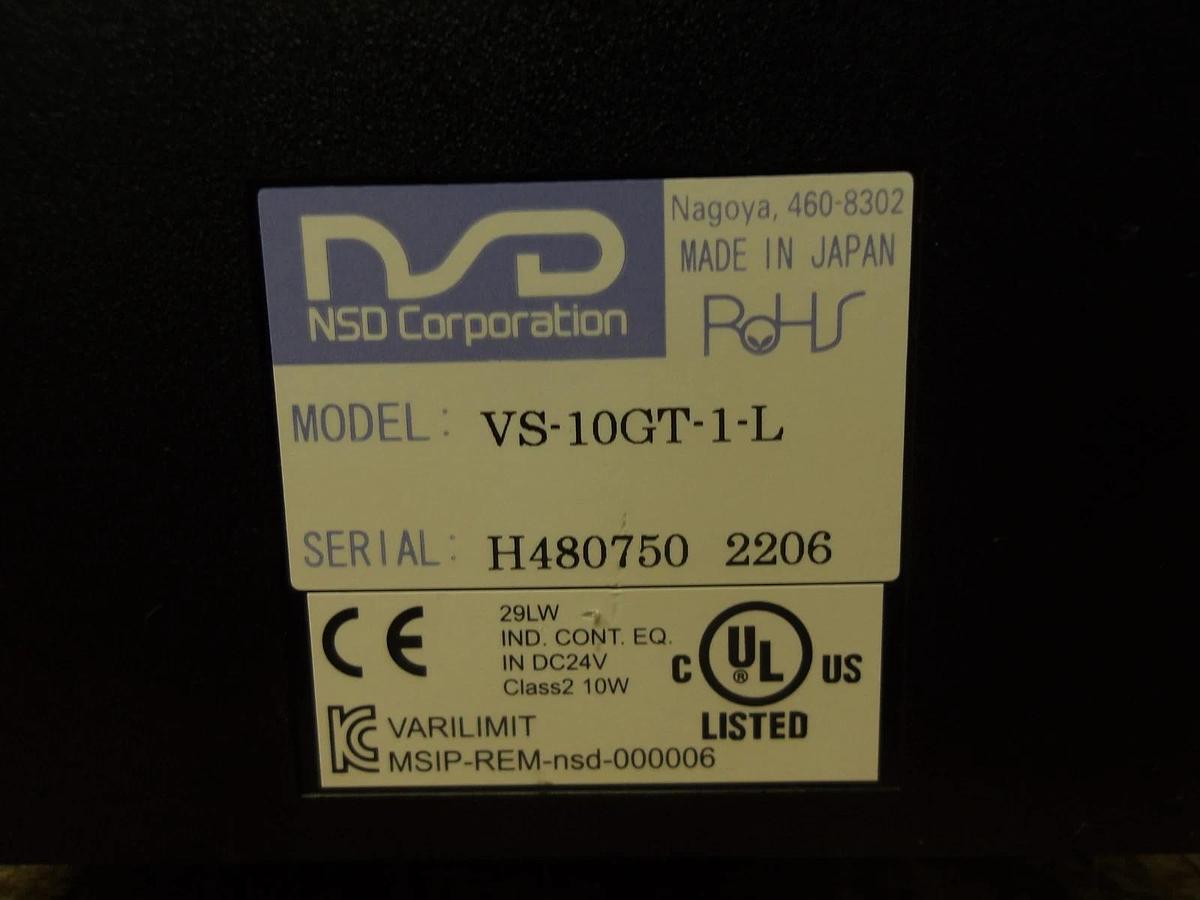 Used NSD VARILIMIT VS-10GT-1-L LIMIT SWITCH OUTPUT CONTROLLER, #130834G USED