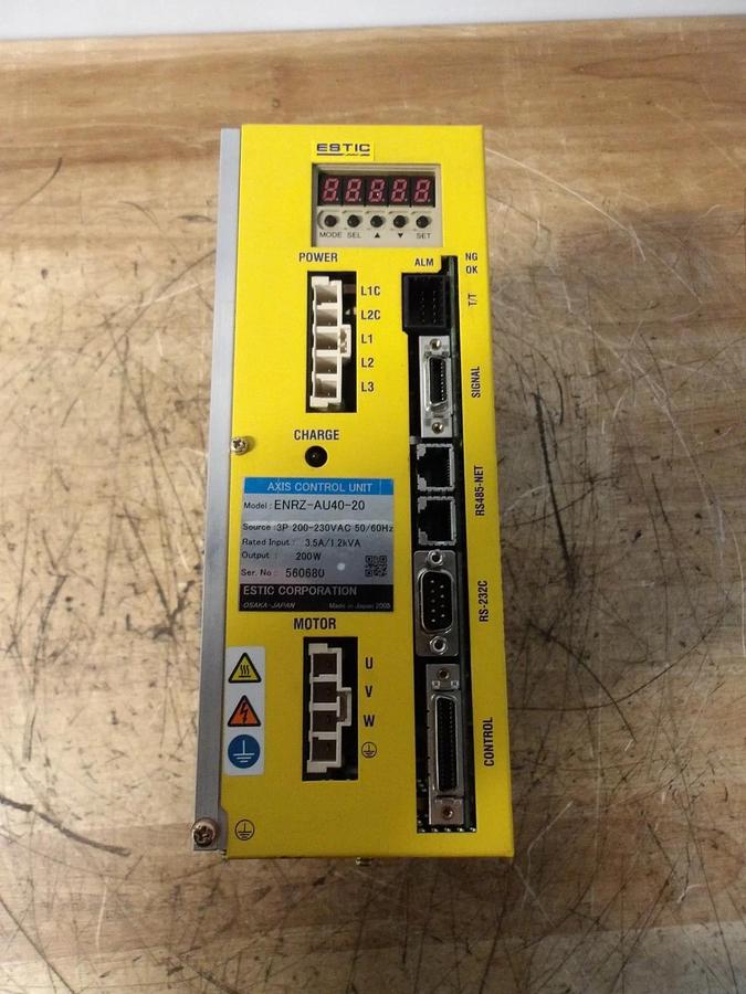 Used ESTIC AXIS ENRZ-AU40-20 CONTROL UNIT, #12181150G USED