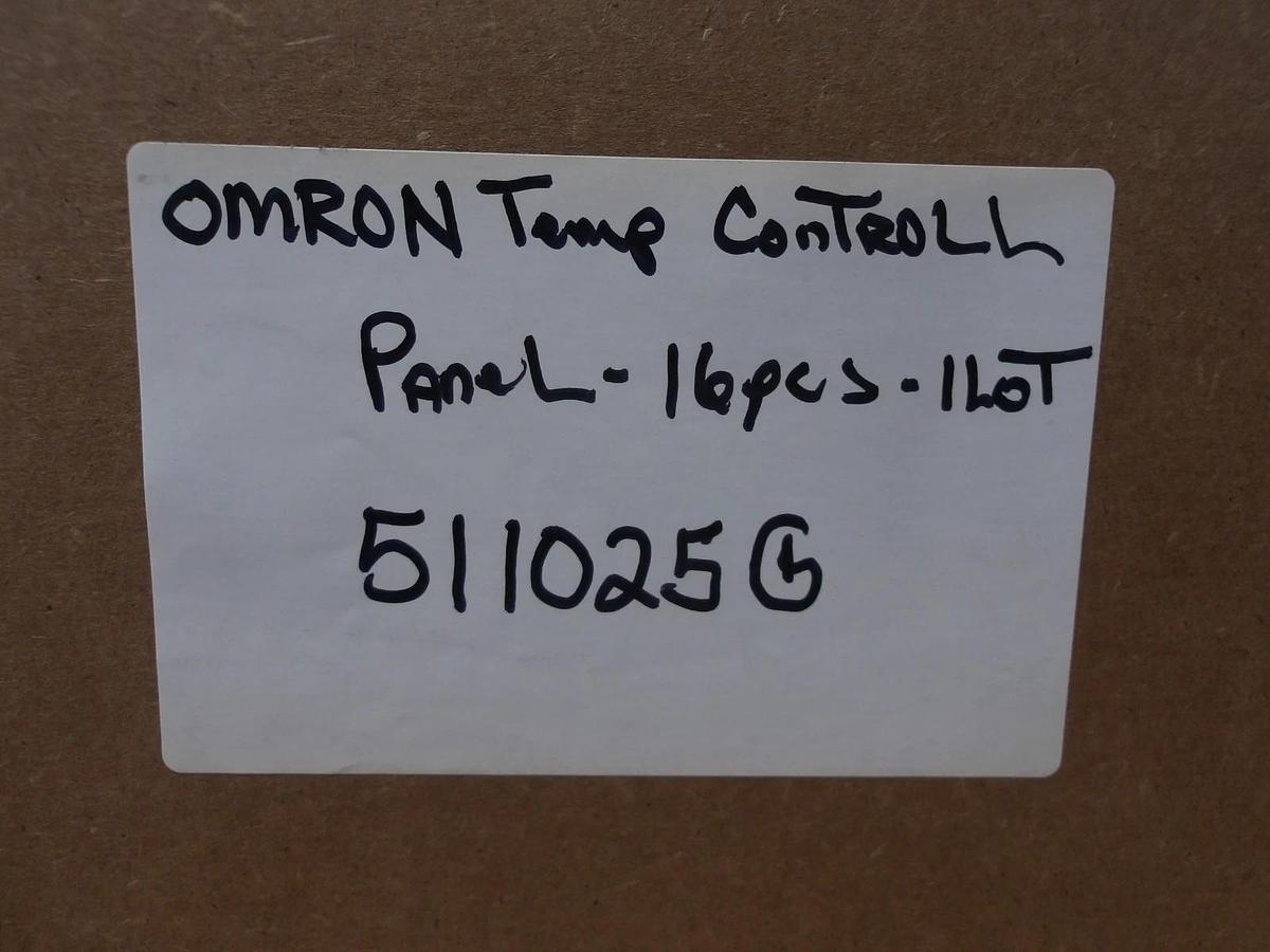 Used OMRON E5AR TEMPERATURE CONTROL PANEL (LOT OF 16) #511025G USED