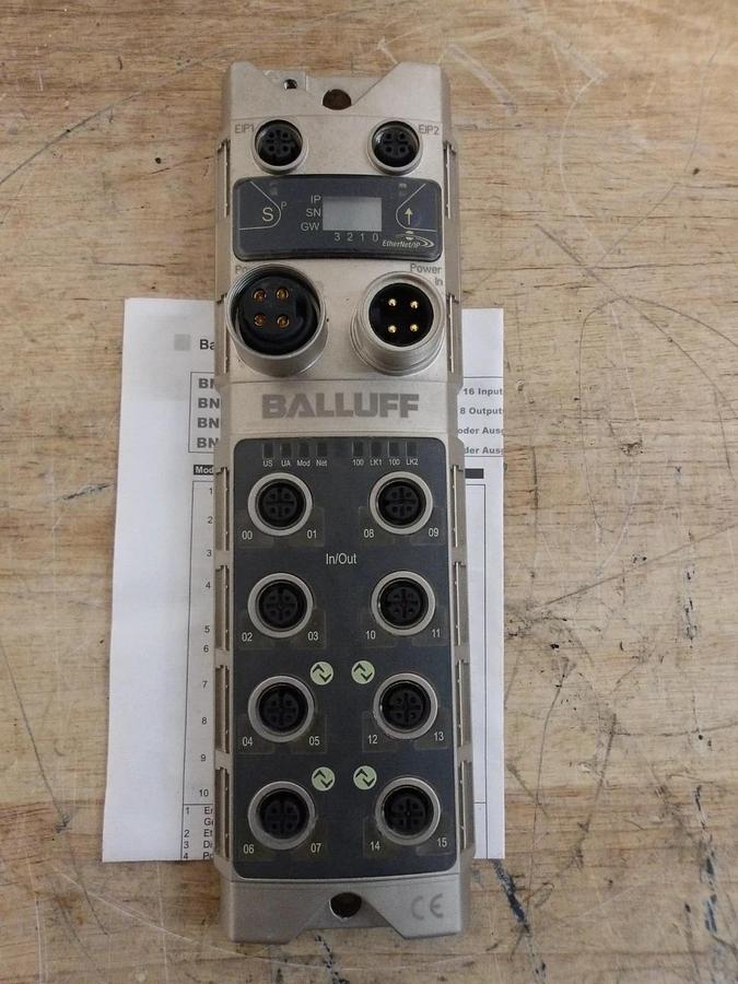 Used BALLUFF BN1004A ETHERNET FIELDBUS MODULE, #571156G NEW