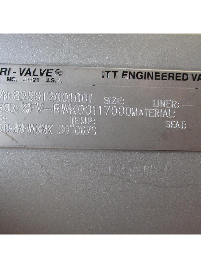 Refurbished FABRI-VALVE 30" PNEUMATIC STAINLESS KNIFE GATE VALVE