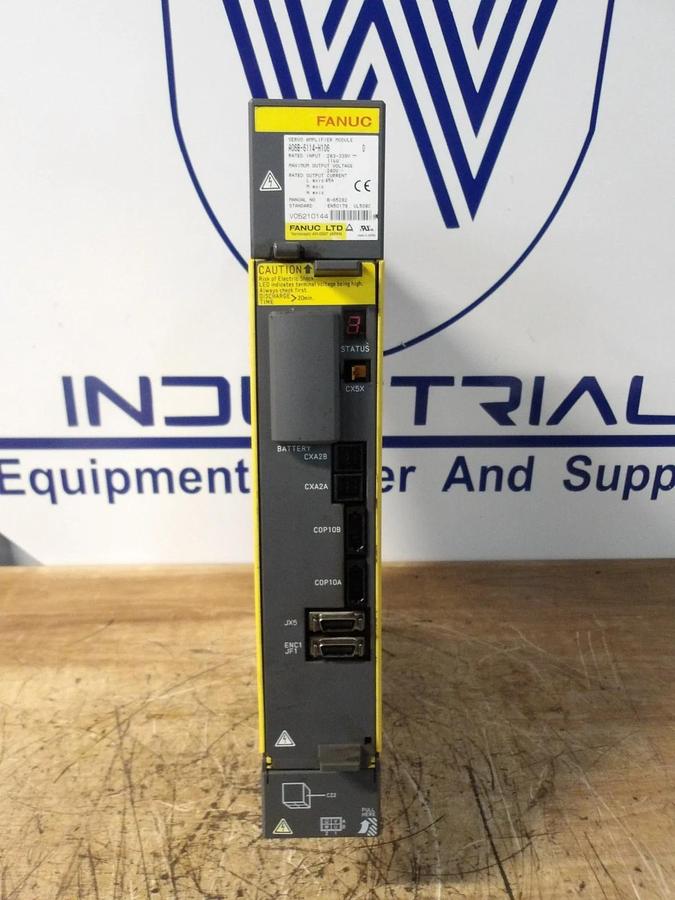 Used FANUC A06B-6114-H106 SERVO AMPLIFIER MODULE, #1222244G USED