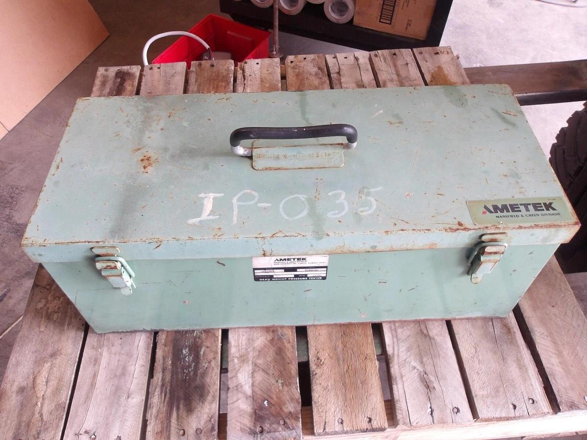 Used AMETEK 10-5525 DEAD WEIGHT PRESSURE TESTER, #7291145G USED