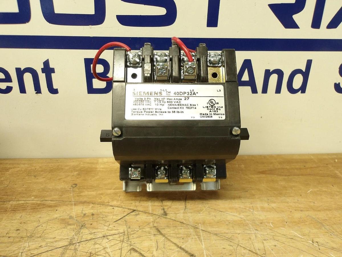 SIEMENS SIZE 1 CONTACTOR 40DP32AJ, 200-230 V, #5121207G NIB