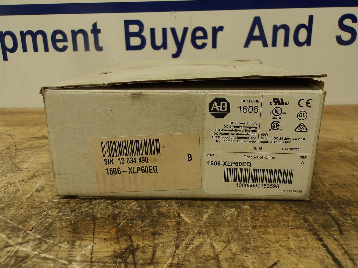Used ALLEN BRADLEY 1606-XLP60EQ DC POWER SUPPLY