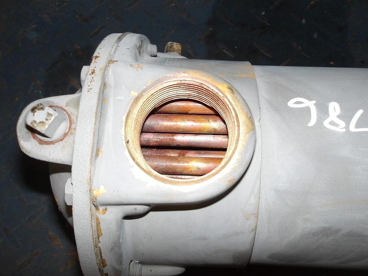 Used YOUNG 1-1/2" X 1-3/4" HEAT EXCHANGER F-502-ER-2P, #51914G NEW