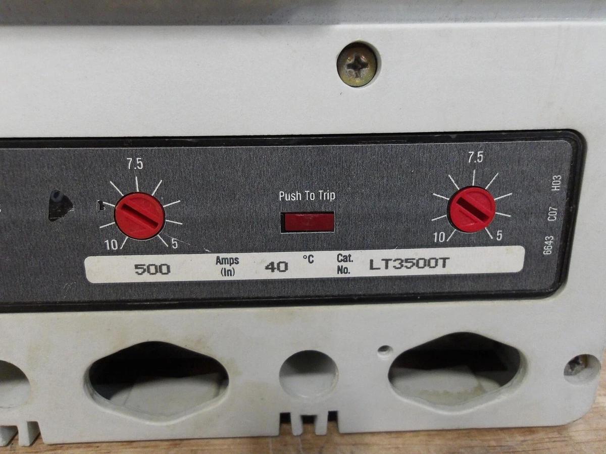 Used WESTINGHOUSE 500 AMP BREAKER 600 VAC, 3 POLE, #2211214G NEW