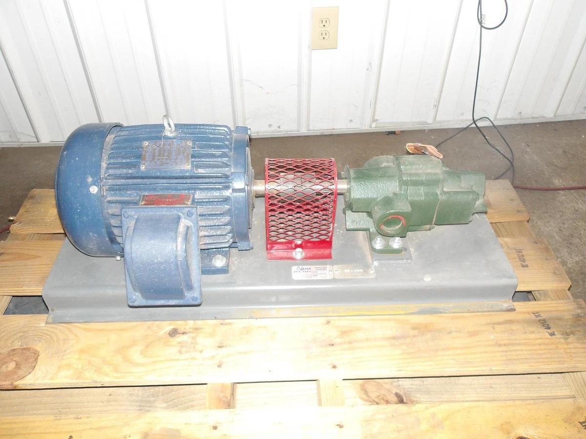 Used ROPER 1-1/2" PUMP W/ 5 HP MOTOR, #11111030GJW NEW
