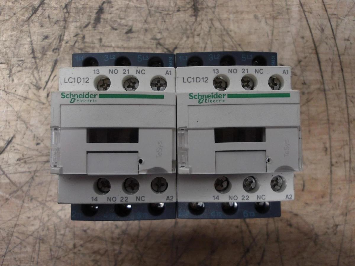 Used SCHNEIDER ELECTRIC LC1D12 CONTACTOR, #411203G USED