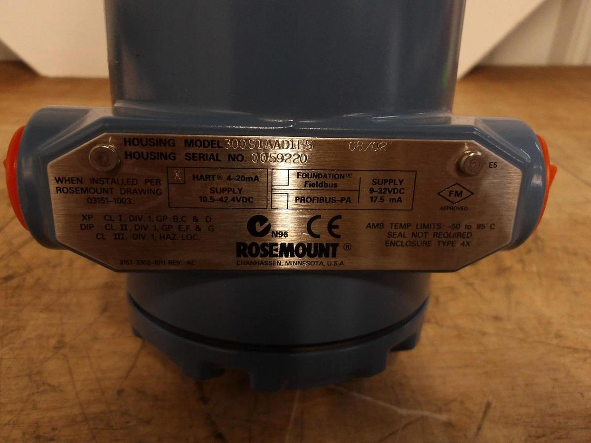 ROSEMOUNT 3051 PRESSURE TRANSMITTER, #92940G NIB