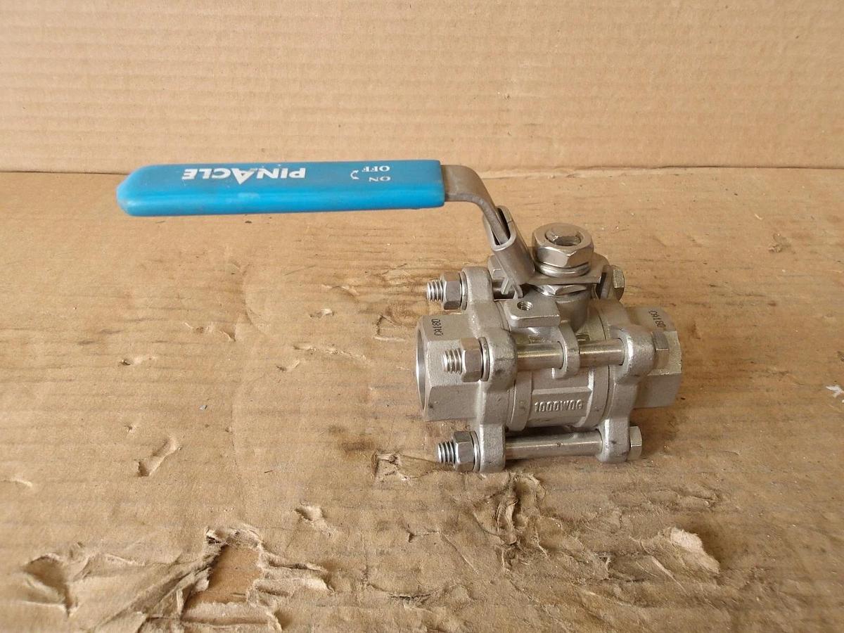 Used PINACLE 3/4" S/S BALL VALVE, #8121241G NEW