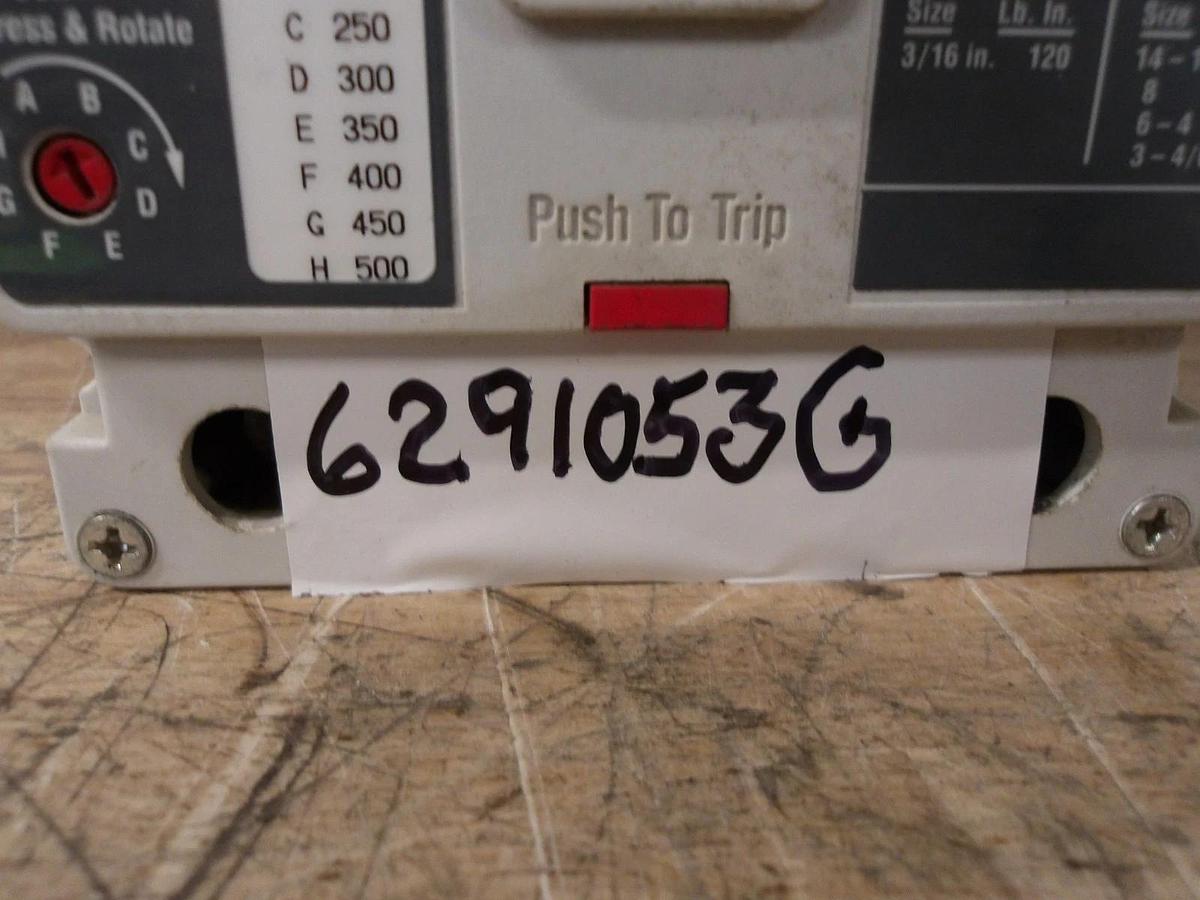 Used EATON 50 AMP BREAKER, 600VAC/250VDC, #6291053G USED