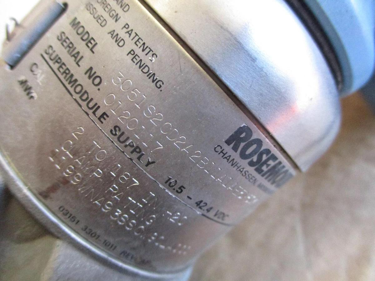 Used ROSEMOUNT 3051 PRESSURE TRANSMITTER, #971151J USED