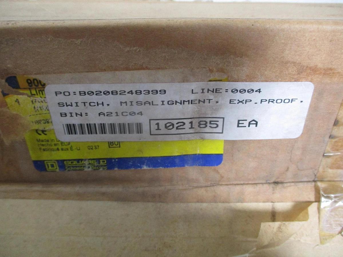 SQUARE D 9007CR61J LIMIT SWITCH, #33239J NIB