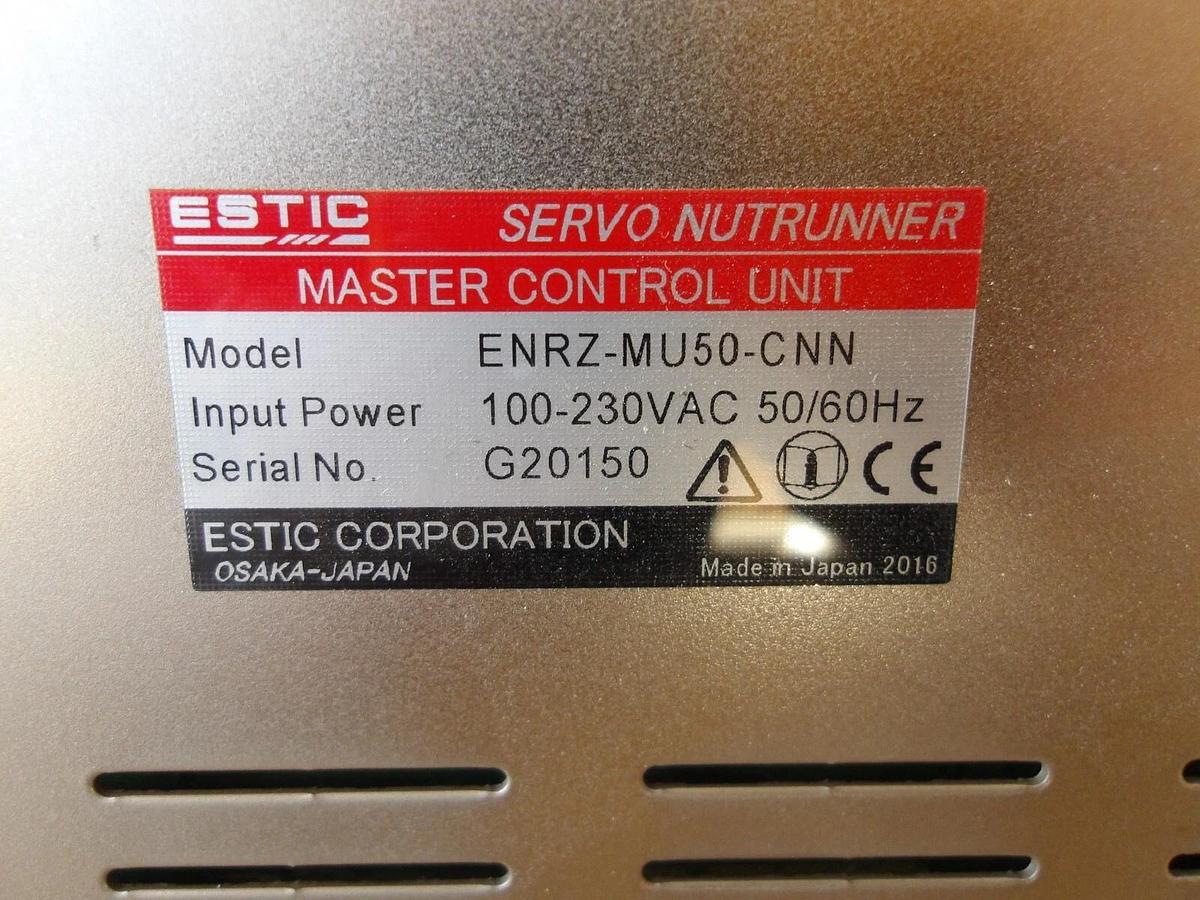 Used ESTIC NUTRUNNER ENRZ-MU50-CNN SERVO MASTER CONTROL UNIT, #11111205G USED