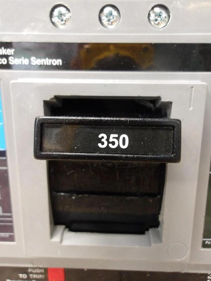 Used SIEMENS 350 AMP BREAKER 600/250 VDC, #714215G PARTS ONLY