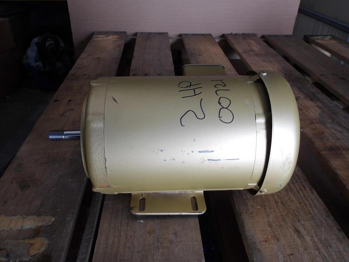 Used BALDOR RELIANCE 2 HP SUPER-E MOTOR, FR 56YZ, 3490 RPM, 230/460 V, #11211015G NEW