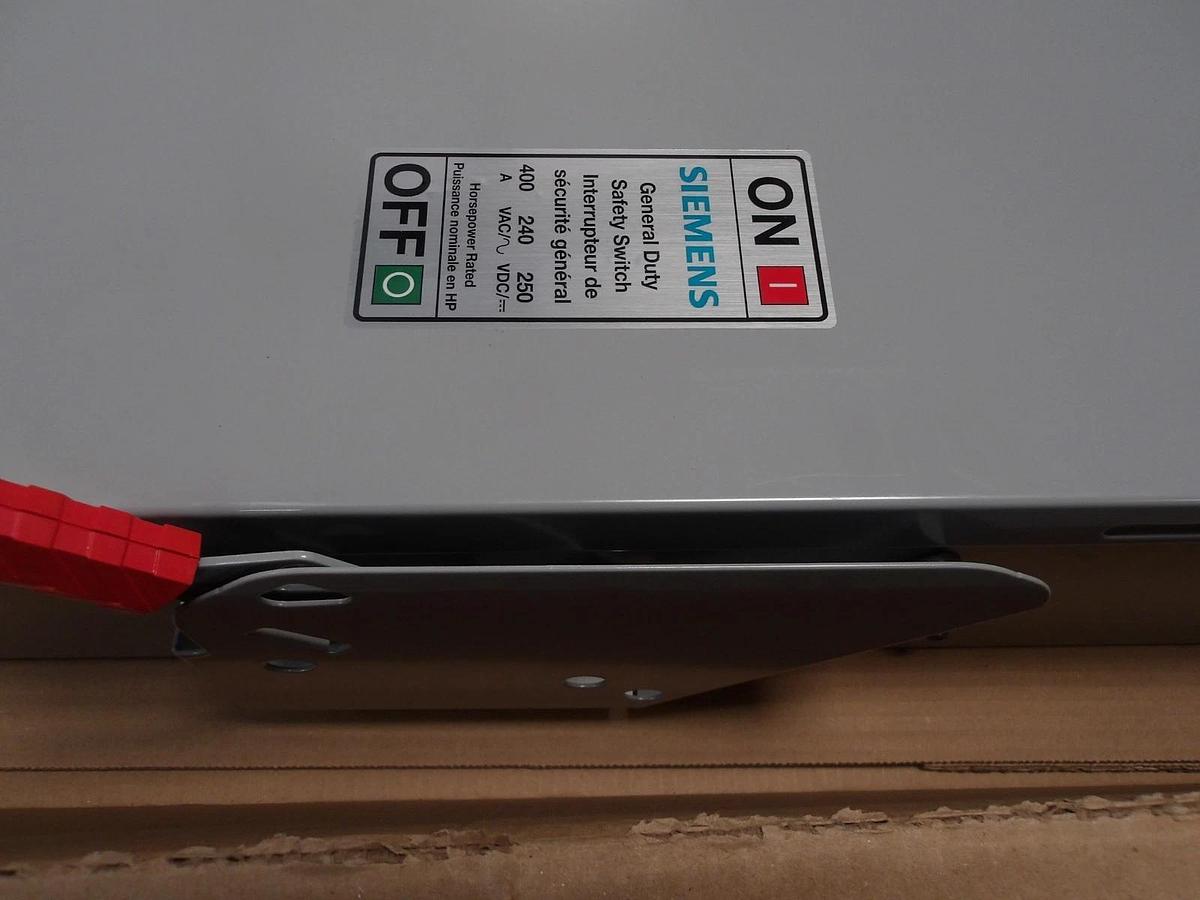 SIEMENS 400 AMP SAFETY SWITCH 240/250 V, #720206G NIB