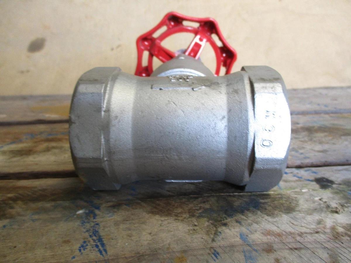 Used FNW 1-1/2" STAINLESS GLOBE VALVE, #620315J NEW