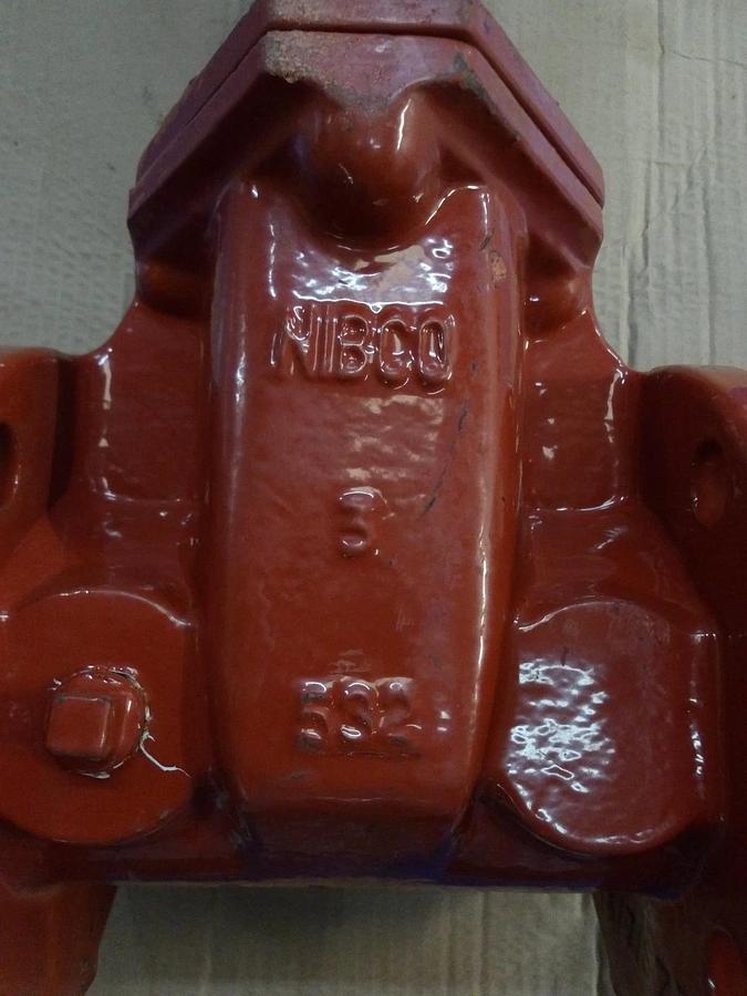 Used NIBCO 3" C/I SEWER VALVE 607RW, #1125855G NEW