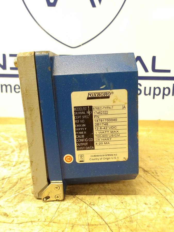 Used FOXBORO 876EC-TYFN-7 TRANSMITTER, 12.8/24 V, #6161048G USED