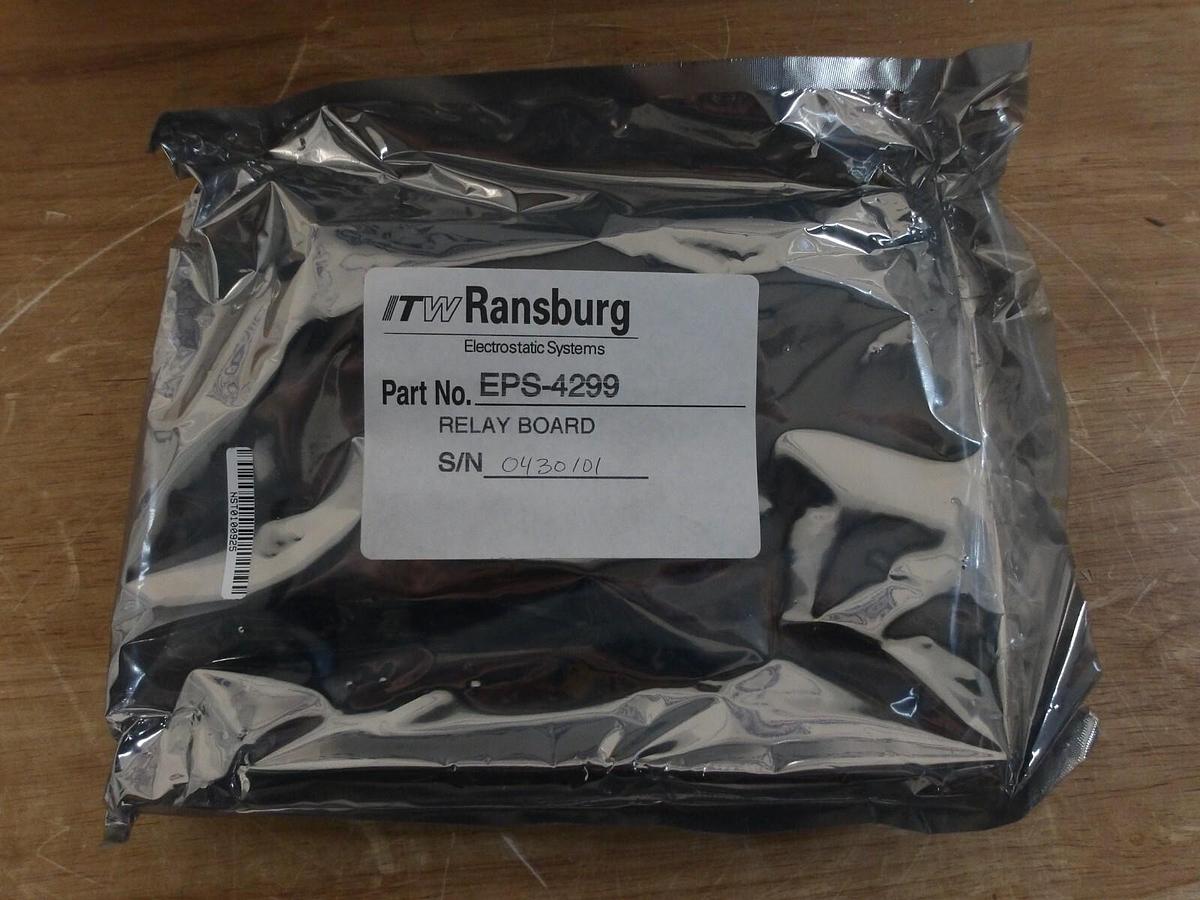 Used RANSBURG EPS-4299 RELAY CIRCUIT BOARD, #2121210G NEW