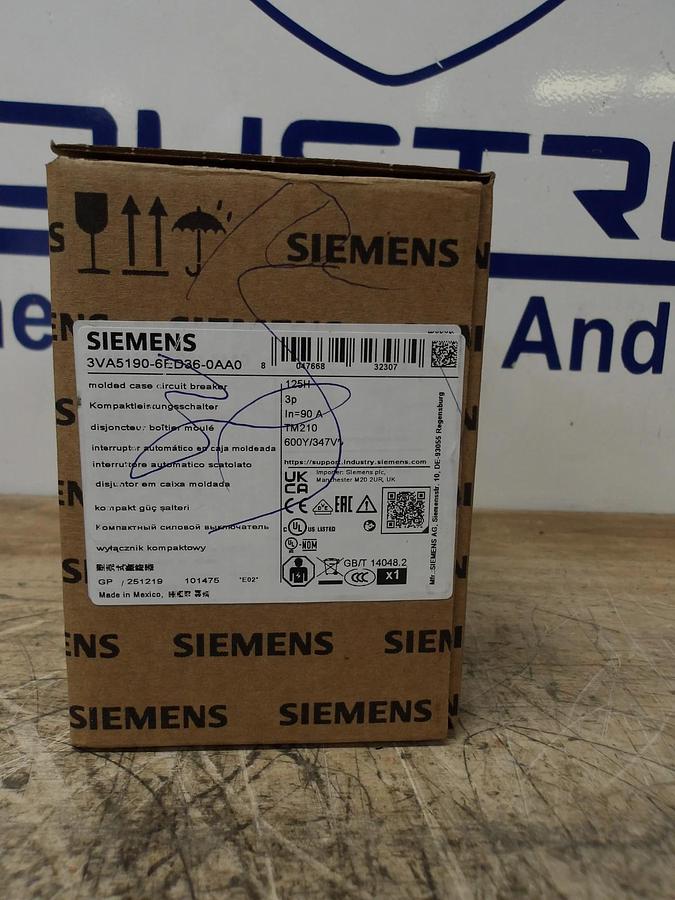 SIEMENS 90 AMP BREAKER 220-240-480 V, #630203G NIB