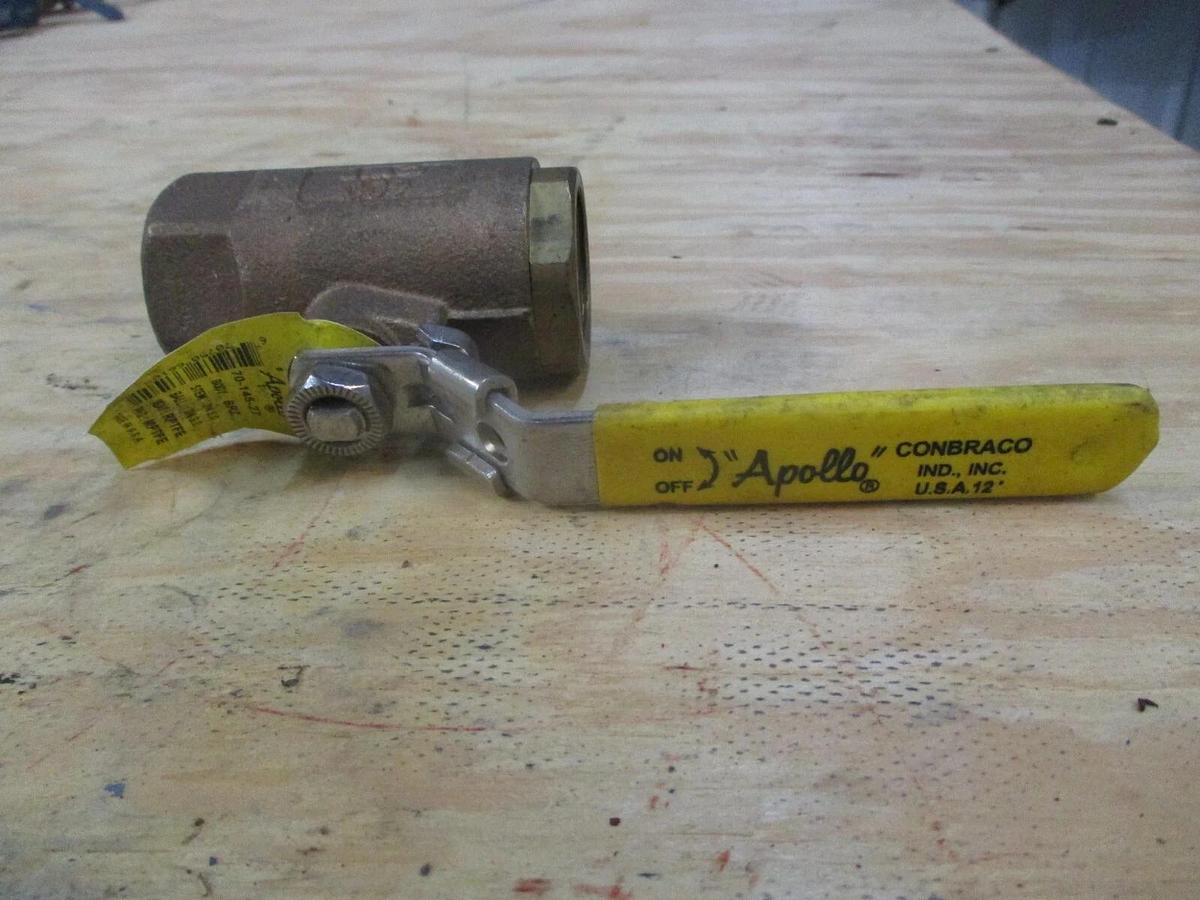 Used APOLLO 1" BRONZE BALL VALVE, #1201026J NEW