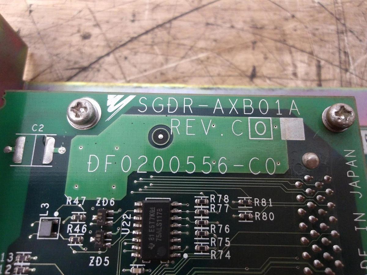 Used YASKAWA SGDR-AXA01A SERVO AXIS, #1219930G USED