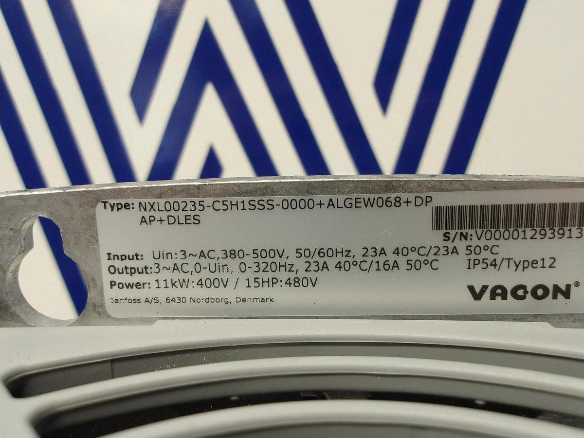 VACON NXL00235-C5H1SSS AC FREQUENCY INVERTER 15 HP, #1230930GJW NIB