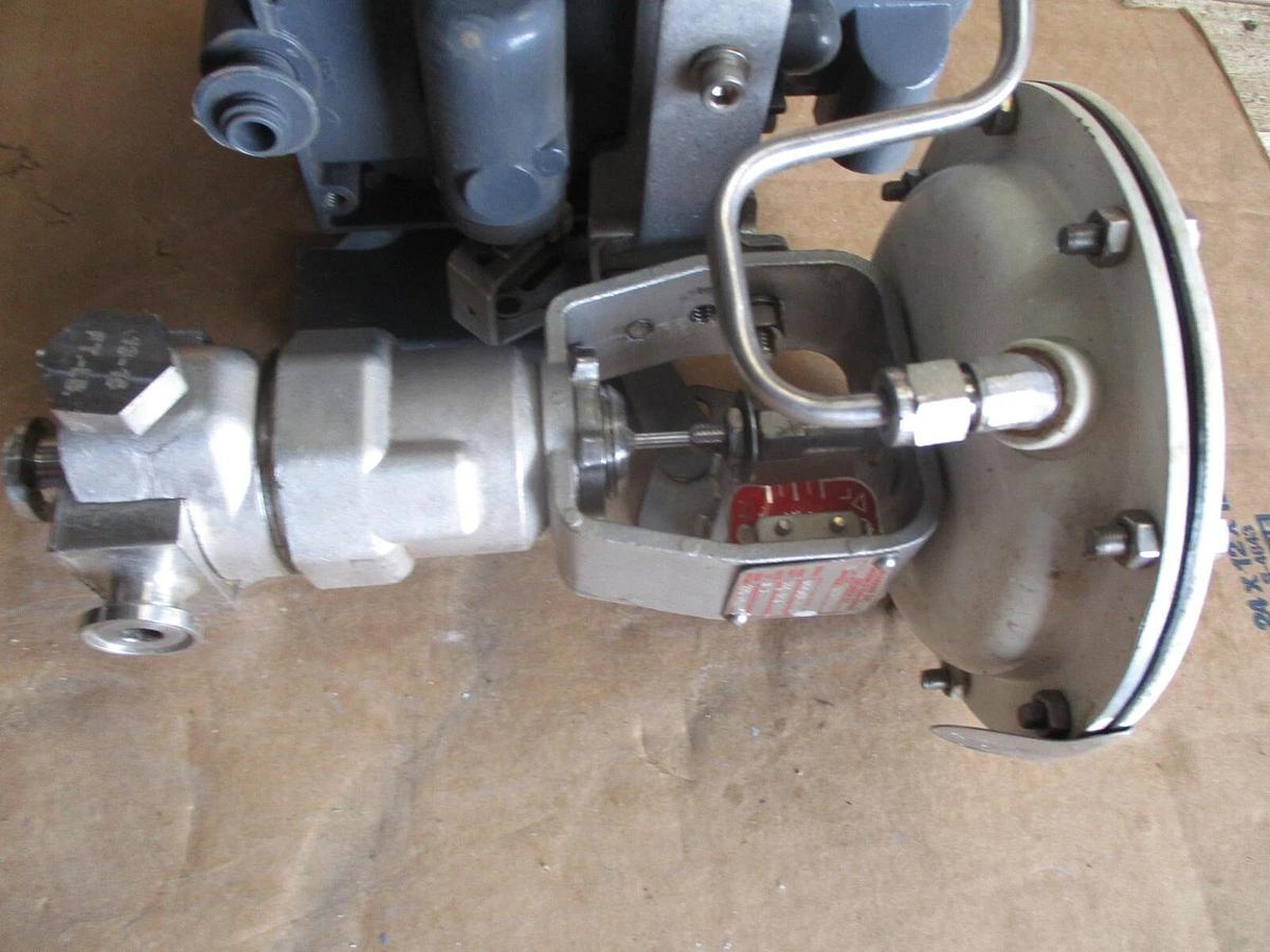 Used BAUMANN 16-83711SA STAINLESS SANITARY CONTROL VALVE W/ FIELDVUE 1/2", #491040J