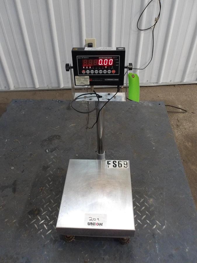 Used OPTIMA OP-900A-MS DIGITAL WEIGHT SCALES 0-200 LBS, #812942G USED