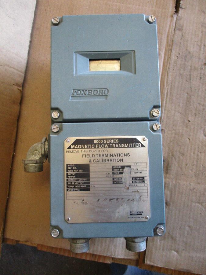 Used FOXBORO 8000-PA10-G MAGNETIC FLOW TRANSMITTER, #71330J USED