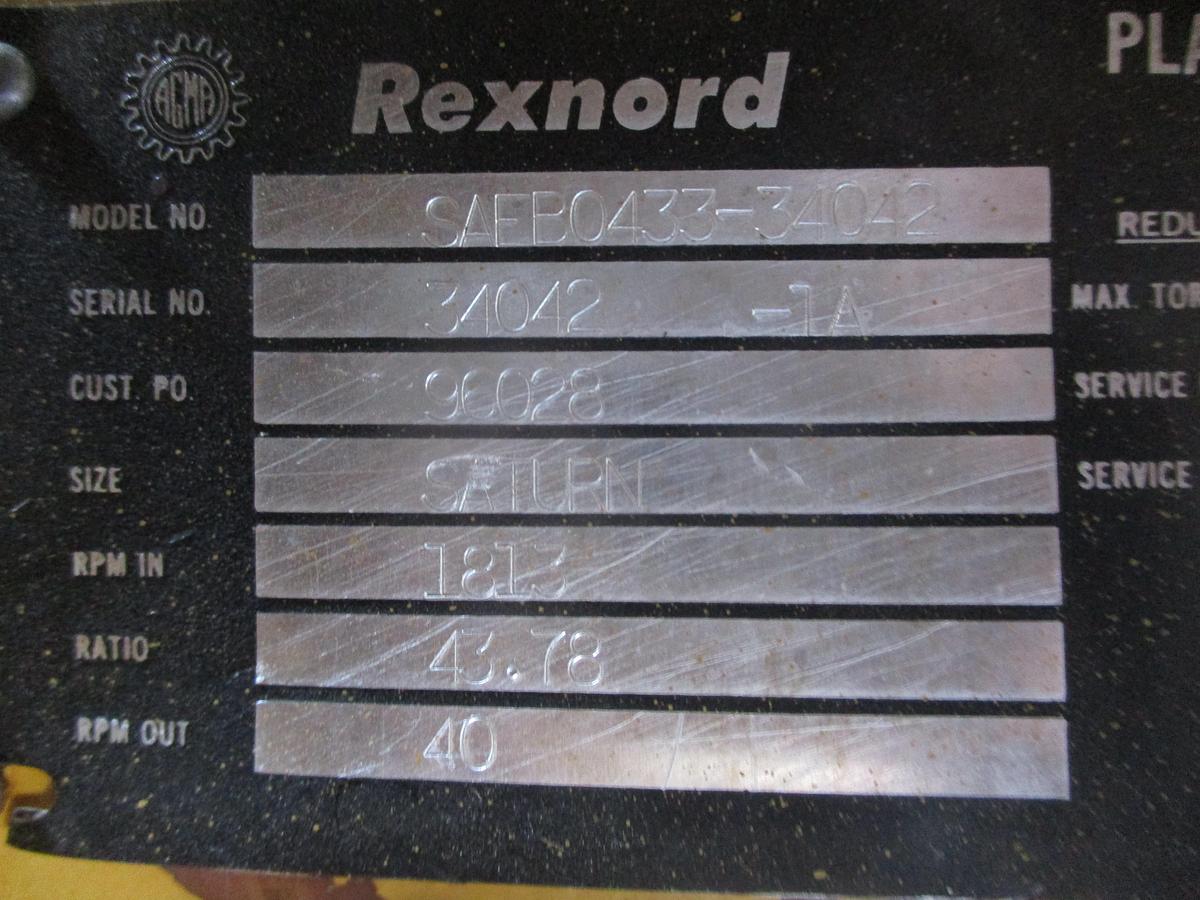 Used REXNORD SATURN PLANET GEAR SPEED REDUCER, RATIO 43.78, #929948J USED
