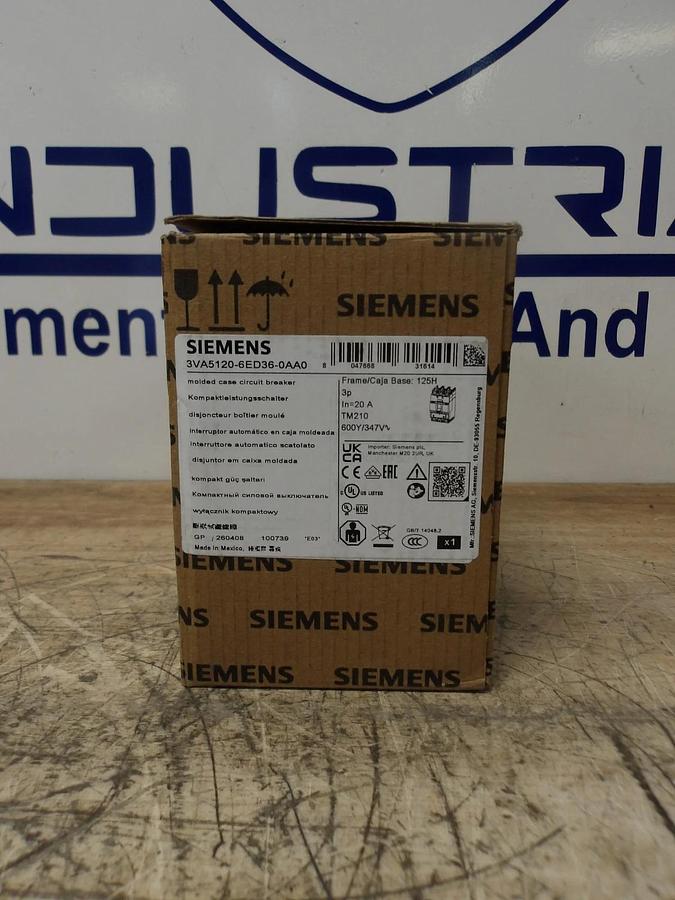 SIEMENS 20 AMP BREAKER 240-480/600 V, #78150G NIB