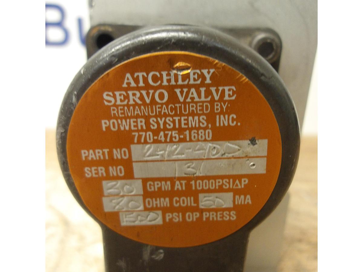 Used ATCHLEY 242-402 SERVO VALVE, #831935G USED