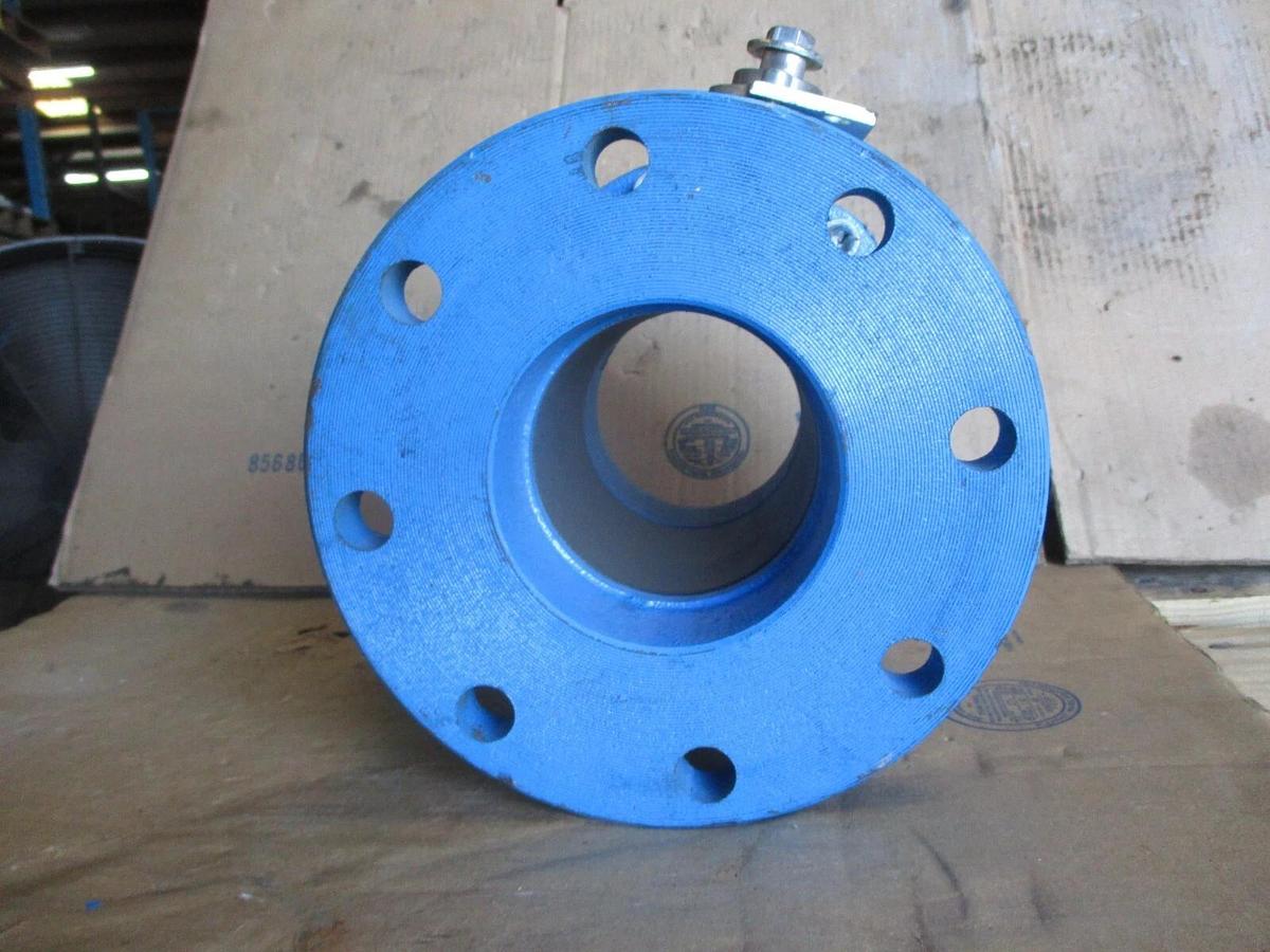 Used AMERICAN 4" IRON BALL VALVE (NO HANDLE) #73841J NEW