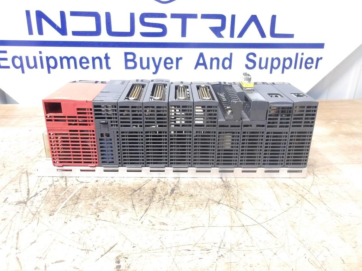 Used MITSUBISHI Q02 RACK & CARDS, #121845G USED