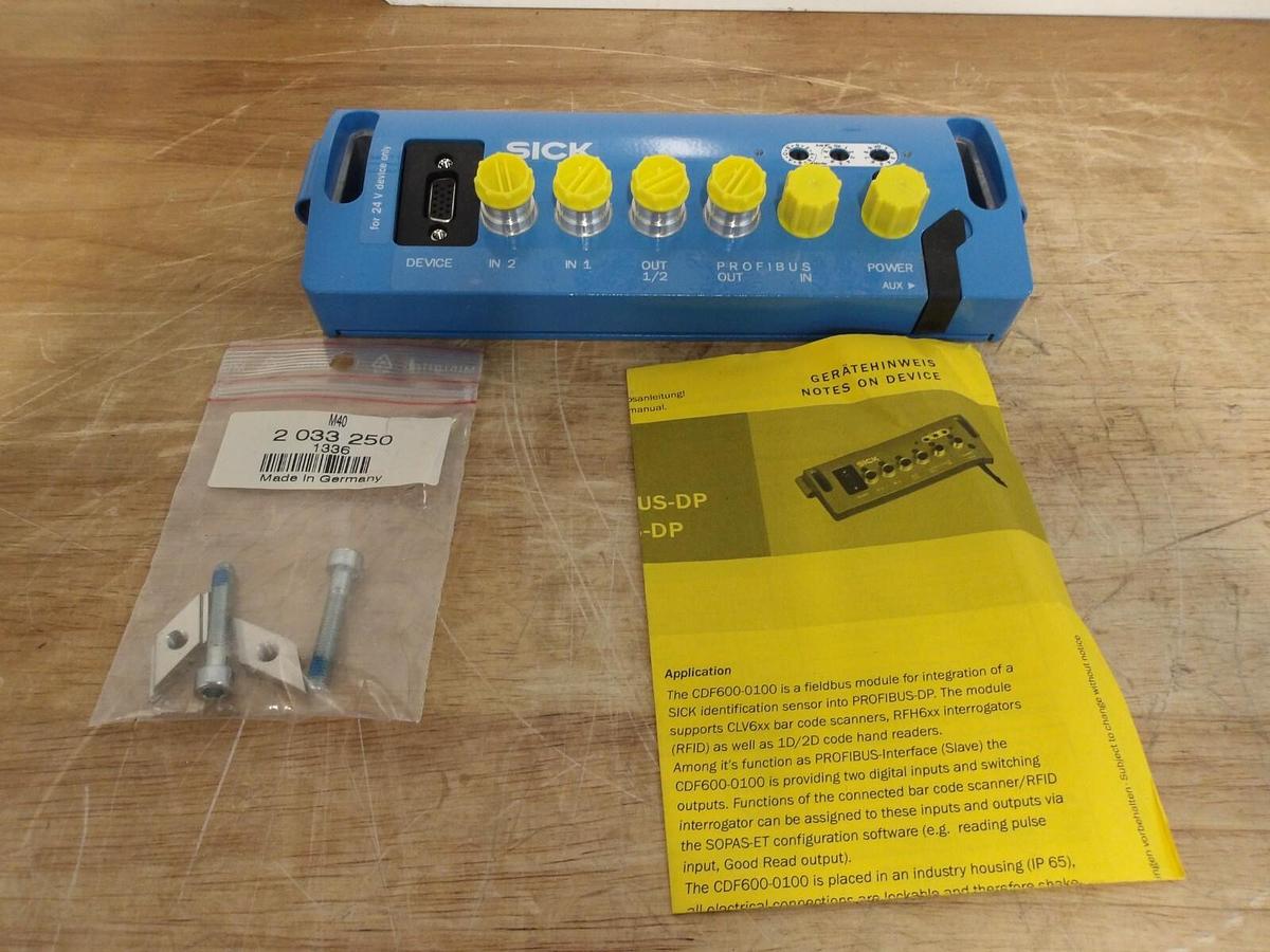 Used SICK CDF600-0100/1041251 MODULAR CONNECTION MODULE, #319750G NEW
