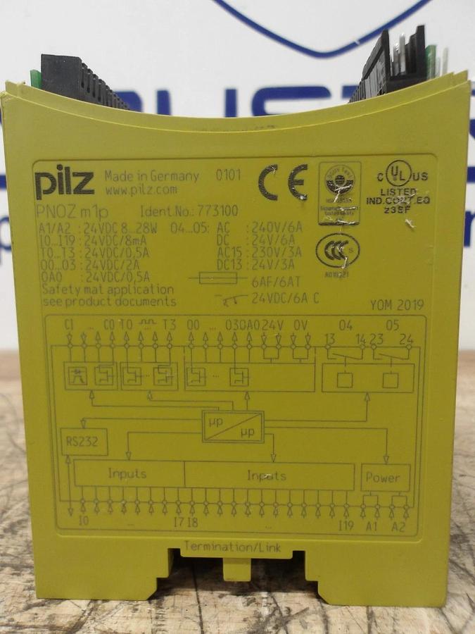 Used PILZ PM0Z MODULE 24 VDC, #430922G PARTS ONLY