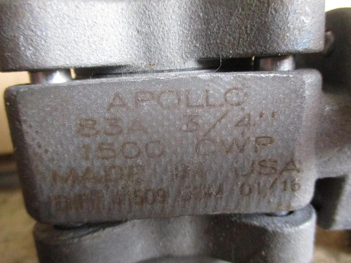 Used APOLLO 3/4" STEEL BALL VALVE 83A-141-01, #751127J NEW