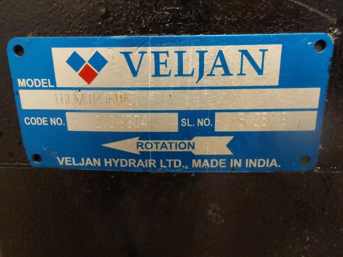Used VELJAN T6CMB141R01C1 HYDRAULIC PUMP, #1081116G NEW