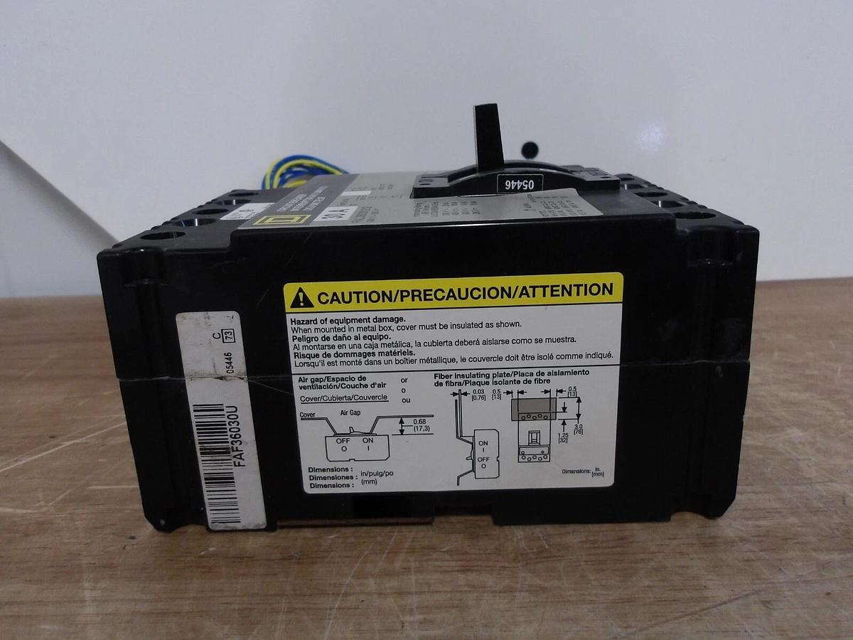 SQUARE D 30 AMP BREAKER 600/250 V, #2211230G NIB