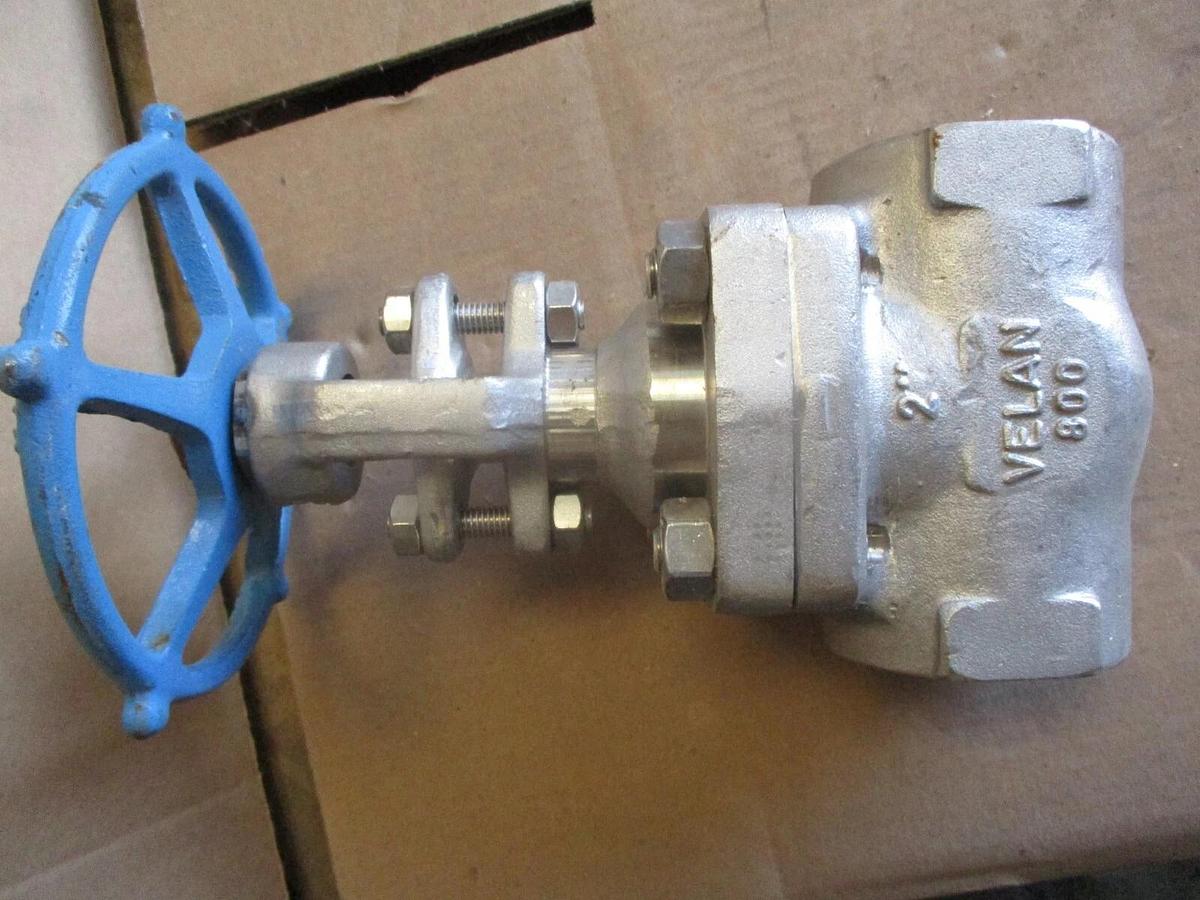 Used VELAN 2" STAINLESS GATE VALVE, #671027J NEW