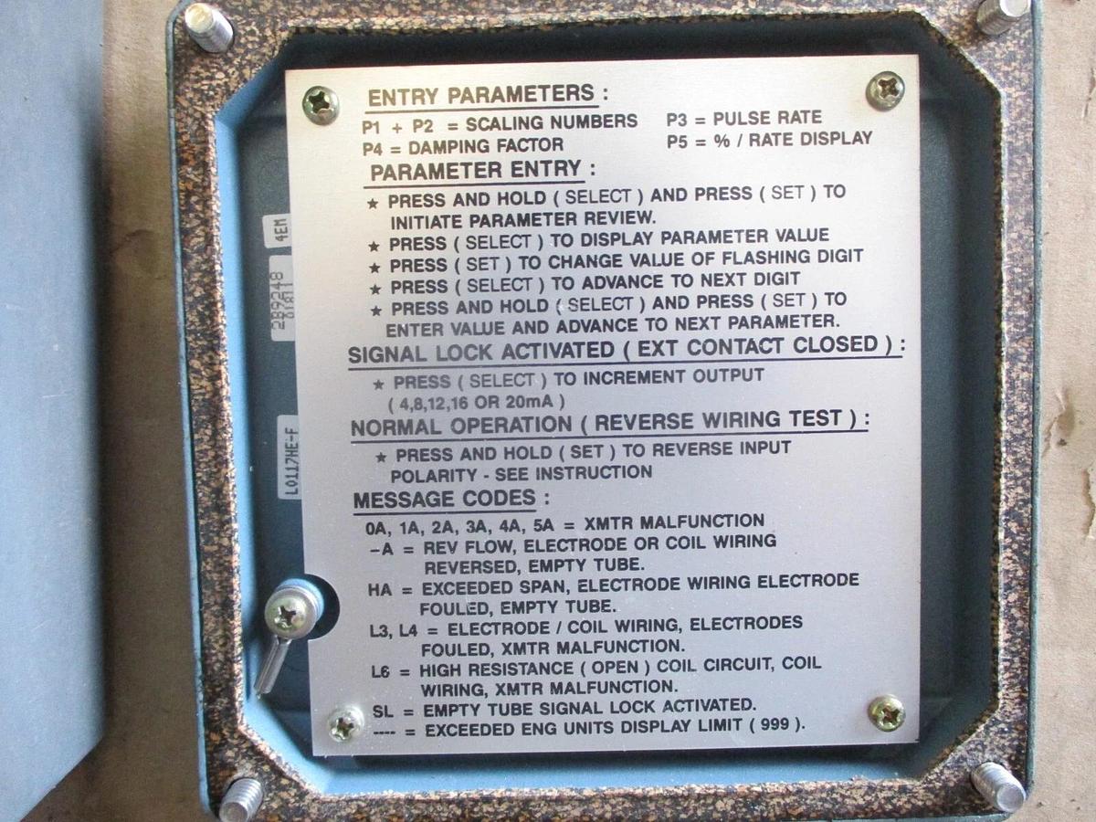 Used FOXBORO IMT10 MAGNETIC FLOW TRANSMITTER, #71954J USED